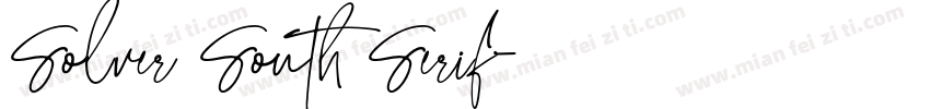 Solver South Serif字体转换